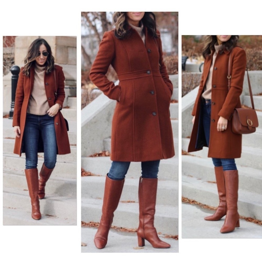 NWT J. Crew lady day coat in Italian double-cloth wool 2